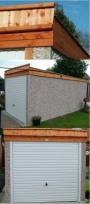 Concrete Sectional Garages, spar wall finish 8ft6in x 16ft3in £975 FREE INSTALLATION