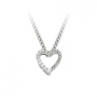 Brillian jewellery - 18ct White Gold Diamond heart design pendant