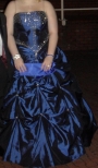royal blue prom / ball gown MUST SELL 