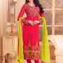 Buy Red & Green Mesmerizing Salwar Kameez