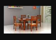 Buy Wooden Extendable Dining Table Set Online from Wooden Space - Upto 60% off