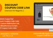 Discount coupon code link extension for magento 2
