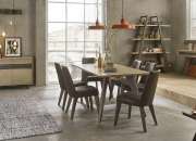 Bentley Designs Cadell Aged Oak Dining Room Furniture | Console Table & Dining Chair