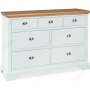 Bentley Designs Hampstead Soft Grey and Oak 3-4 Drawer Chest | Furniture Direct UK