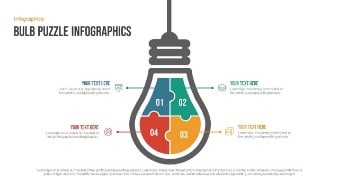 Download bulb puzzle infographics free google slides templates